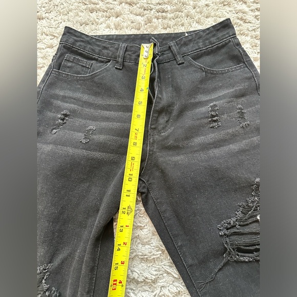 Womens size small/4 black jeans highwaisted straight leg - Picture 9 of 12